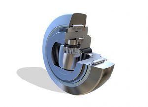 COMBINED BEARINGS ADJUSTABLE BY SCREW FOR STEEL...